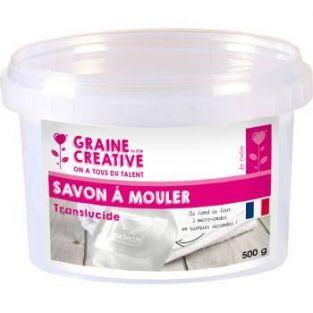  Bloc savon à mouler 500 g - transparent 