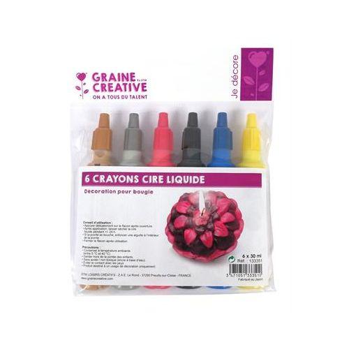 6 crayons cire liquide pour bougie 6 crayons cire liquide pour bougie