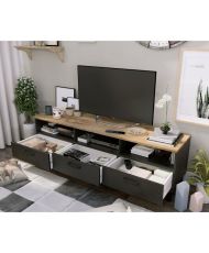 TV-Einheit + Couchtisch-Set – Couchtisch: 110 x 55 x 40 – TV-Einheit: 159 x 40 x 49