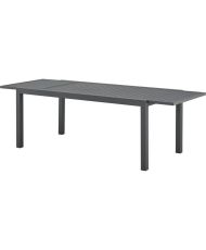 Extendable garden table - Aluminum structure - Aluminum top - 180-240 x 90 x 75 cm