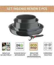Tefal poêles, 2 casseroles, Poignée, Induction, Céramique, Lave-vaisselle