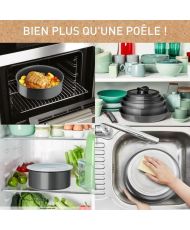 Tefal poêles, 2 casseroles, Poignée, Induction, Céramique, Lave-vaisselle