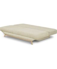 3-seater convertible bench - Storage box - Beige corduroy fabric - 190 x 92 x 84 cm - TEIJO