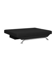 3-Sitzer-Umbaubank mit Aufbewahrungsbox - Schwarzer Stoff - 187 x 91 x 82 cm - TEIJO