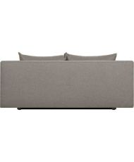 TEIJO Banquette convertible 3 places avec coffre de rangement - Tissu Taupe - 187 x 91 x 82 cm