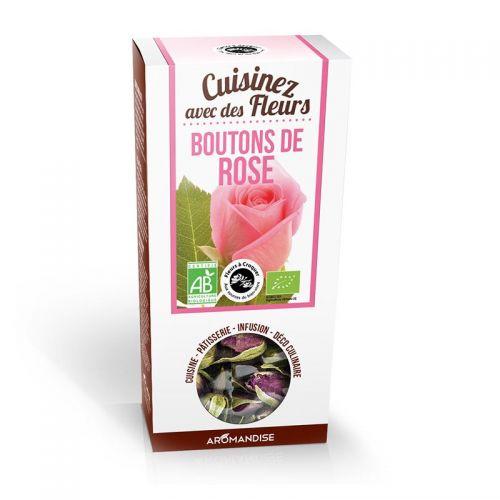 Flores comestibles orgánicas - Botones de rosa 30 g Flores comestibles orgánicas - Botones de rosa 30 g