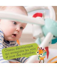 Tapis de jeu luxe Gymini Into the Forest, avec arches amovibles et jouet musical