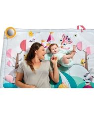 Tapis d'Éveil Géant pour Bébé, Des la Naissance, Collection Princesse, Rose, 150 x 100 cm