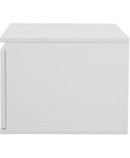 LED-Nachttisch – weiß – 48 x 40 x 30 cm – FLOW
