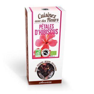 Fleurs comestibles bio - Pétales d'Hibiscus 80 g