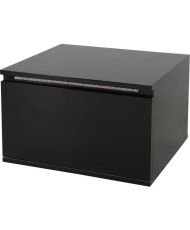 Comodino LED - nero - 48 x 40 x 30 cm - FLOW