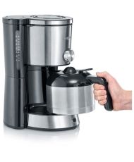 Isothermal filter coffee maker - 8 cups - 1 L - 1,000 W - Aroma selector - Stainless steel/Black