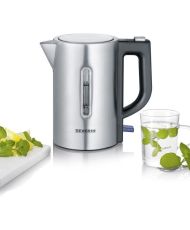 SEVERIN Reisewasserkocher – 0,5 l – 1100 W – Edelstahl und Schwarz