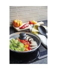 SITRAM Sauteuse Agile - Aluminium anti-adhésif Ø 28 cm - Noir 