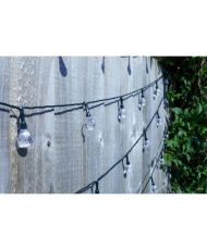 Guirlande d'extérieur solaire - Ultra 50 boules 15 L - Blanc froid - 11,8 m