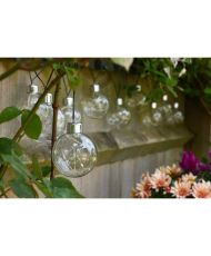 Firefly Orbs 365 Solargirlande – 10 8 cm Lichtkugeln – Warmweiß – 4,7 m