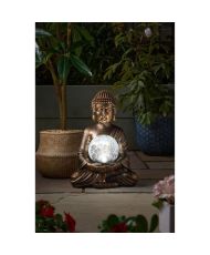 Buddha and Globe - 35x26x23cm - 10 white LED