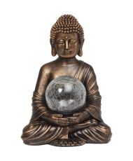 Buddha and Globe - 35x26x23cm - 10 white LED
