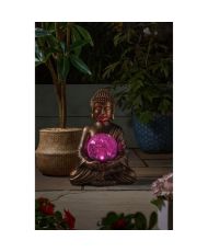 Buddha et Globe - 35 x 26 x 23 cm - 10 LED blanc