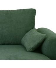 Canapé d'angle convertible réversible MAX - Méridienne avec coffre - Tissu vert foret - 240 x 143 x 85 cm