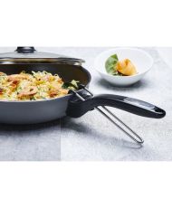 SITRAM Sauteuse 28 cm noir + pince