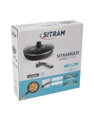 SITRAM Padella 28 cm nera + pinza