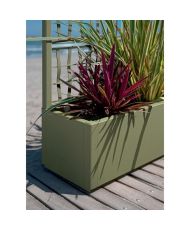 Ethica rectangular flower box 80 cm chalk