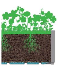 Ethica rectangular flower box 80 cm chalk