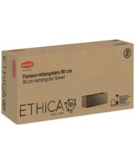 Ethica rectangular flower box 80 cm chalk