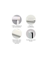 PVC window mosquito net 80 x 100 cm - Cuttable in width and height