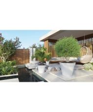 ARTEVASI Blumentopf Capri – 60 cm – Weiß