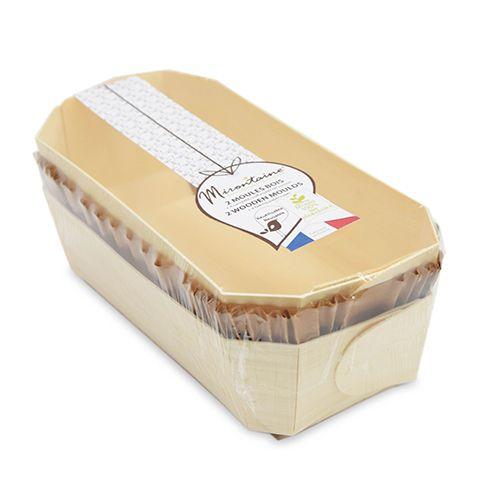 2 wooden cake molds 24 cm + 4 baking boxes 2 wooden cake molds 24 cm + 4 baking boxes