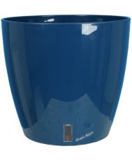 Bac à fleurs rond - Plastique Ø 31 cm - Bleu