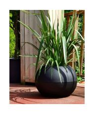 Boule-Blumentopf - schwarz