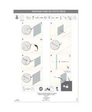 Base de campana de vidrio templado transparente - SAINT GOBAIN - Planeclear - 70 cm - Vidrio - Blanco