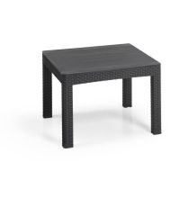 Gartenmöbel – geflochtenes Harz in Rattanoptik – Allibert von KETER – 5 Personen – SanRemo – Graphitgrau