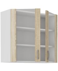 Meuble haut SARA - 2 portes - chêne sonoma - 80x31x71,5 cm