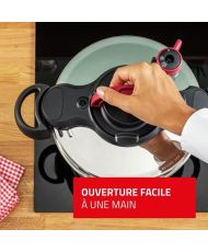 Pentola a pressione SEB in acciaio inossidabile, pentola a pressione da 6 litri