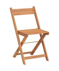 Acacia wood set - Consisting of a square table and 2 foldable chairs