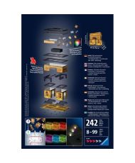 3D illuminated Arc de Triomphe puzzle - Ravensburger - 216 pieces - without glue - with color LEDS
