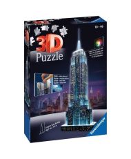 3D Empire State Building illuminated puzzle - Ravensburger - 216 pieces - Color LEDS