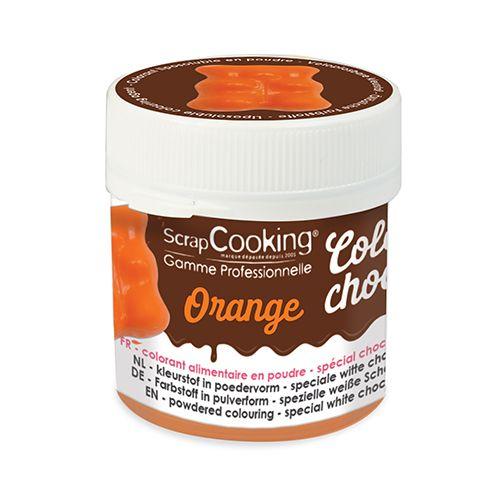 Colorant alimentaire liposoluble Color'choco 5 g - orange Colorant alimentaire liposoluble Color'choco 5 g - orange