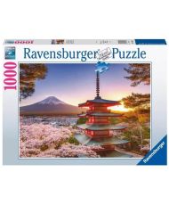 Puzzle 1000 pièces Cerisiers en fleurs du Mont Fuji - Ravensburger - Paysages