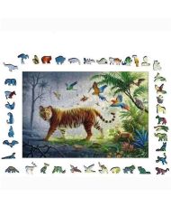 Puzzle en bois - Rectangulaire - 500 pcs - Tigre de la jungle - Ravensburger
