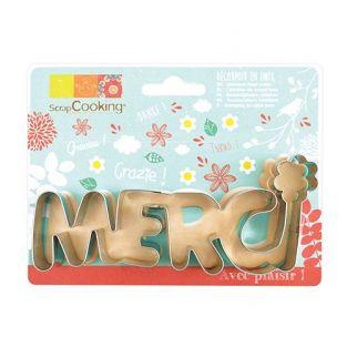 Découpoir à biscuits en inox - Merci
