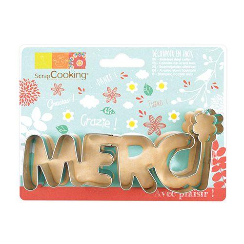 Découpoir à biscuits en inox - Merci Découpoir à biscuits en inox - Merci