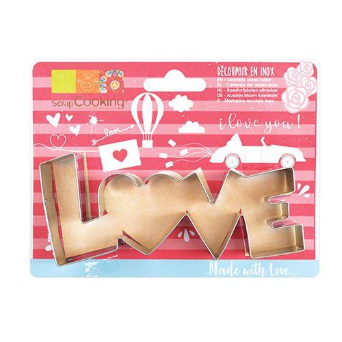 Découpoir à biscuits en inox - Love