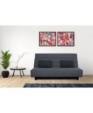 DUNLOPILLO Banquette clic clac 2 places - Gris - ReVEUR