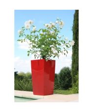 Pot de fleurs Nuance - Carré - 38 x 38 x 69 cm - 67 L - Rouge