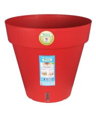 Pot de fleurs Loft avec réserve d'eau - Rond Ø 50 x 46 cm - Rouge